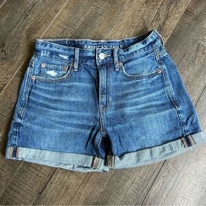 American Eagle Distressed Tom Girl Shorts